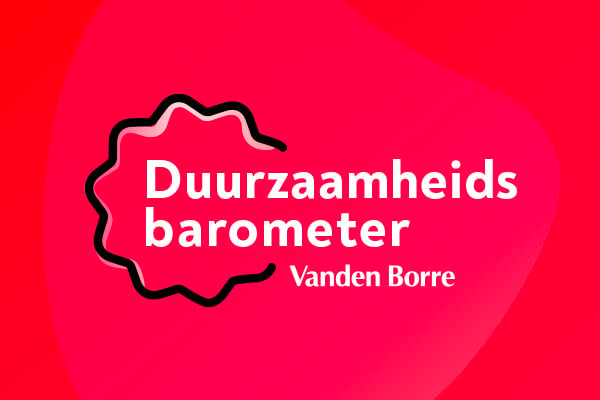 Het logo van de duurzaamheidsbarometer van Vanden Borre