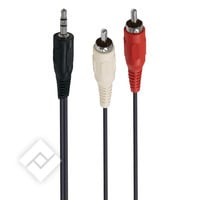 ACCSUP 3.5MM JACK/2RCA 5M BLACK