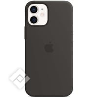 APPLE 12 MINI SILICONE CASE WITH MAGSAFE - BLACK