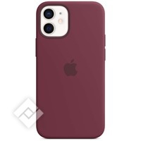 APPLE 12 MINI SILICONE CASE WITH MAGSAFE - PLUM