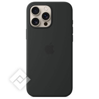 APPLE IPHONE 16 PRO MAX SILICONE COVER BLACK MET MAGSAFE