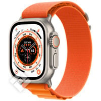 APPLE WATCH ULTRA GPS + CELLULAR, 49MM TITANIUM CASE WITH ORANGE ALPINE LOOP -MEDIUM