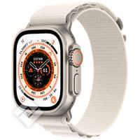 APPLE WATCH ULTRA GPS + CELLULAR, 49MM TITANIUM CASE WITH STARLIGHT ALPINE LOOP - MEDIUM