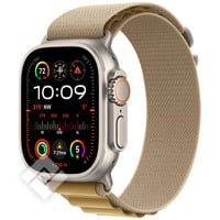 APPLE Watch Ultra 2 GPS + Cellular 49mm Botier en titane naturel , Boucle Alpine Sahara - Medium