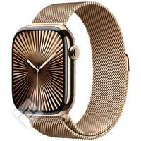 APPLE Watch Series 10 GPS + Cellular 46mm Gold Titanium Case with Gold Milanese Loop - S/M