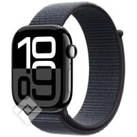 APPLE Watch Series 10 GPS + Cellular 46mm Botier en aluminium noir de jais , Boucle Sport encre