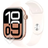 APPLE Watch Series 10 GPS 46mm Rose Gold Aluminium Case with Light Blush Sport Band - M/L