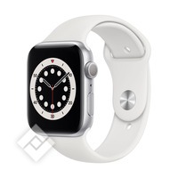 APPLE WATCH SERIES 6 44MM SILVER ALU WHITE SPORTBAND