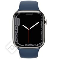 APPLE WATCH SERIES 7 GPS + CELLULAR 45MM GRAPHITE STAINLESS STEEL CASE WITH ABYSS BLUE SPORT BAND REGULAR