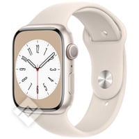 APPLE  WATCH SERIES 8 GPS 45MM STARLIGHT ALUMINIUM CASE WITH STARLIGHT SPORT BAND - REGULAR