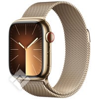 APPLE  WATCH SERIES9 GPS + CELLULAR 41MM GOLD STAINLESS STEEL CASE WITH GOLD MILANESE LOOP