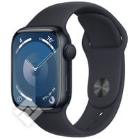 APPLE  WATCH SERIES 9 GPS 41MM MIDNIGHT ALUMINIUM CASE WITH MIDNIGHT SPORT BAND - S/M