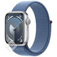 APPLE  WATCH SERIES 9 GPS 41MM SILVER ALUMINIUM CASE WITH WINTER BLUE SPORT LOOP