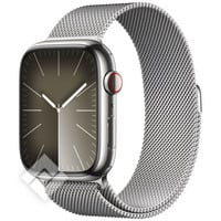 APPLE  WATCH SERIES9 GPS + CELLULAR 45MM SILVER STAINLESS STEEL CASE WITH SILVER MILANESE LOOP