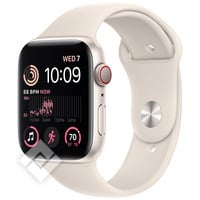 APPLE WATCH SE 22 GPS + CELLULAR 44MM STARLIGHT ALUMINIUM CASE WITH STARLIGHT SPORT BAND - REGULAR