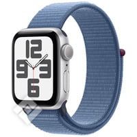 APPLE  WATCH SE 2023 GPS 40MM SILVER ALUMINIUM CASE WITH WINTER BLUE SPORT LOOP