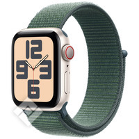 APPLE Watch SE GPS + Cellular 40mm Starlight Aluminium Case with Lake Green Sport Loop