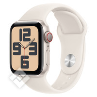 APPLE Watch SE GPS + Cellular 40mm Starlight Aluminium Case , Bracelet Sport lumire stellaire - M/L