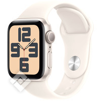 APPLE Watch SE GPS 40mm Starlight Aluminium Case , Bracelet Sport lumire stellaire - S/M