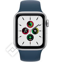 APPLE WATCH SE (2021) GPS 40MM SILVER ALU, BLUE SPORT BAND (MKNY3F/A)