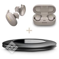 BOSE QC EARBUDS SANDSTONE + IQ CHARGER