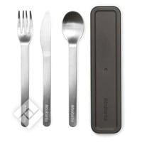 BRABANTIA MAKE & TAKE CUTLERY SET DARK GREY