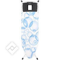 BRABANTIA PERFECTFLOW C AVEC REPOSE-FER OU POUR GNRATEUR  VAPEUR ERGONOMIQUE + PORTE-LINGE - 124 X 45 CM - BUBBLES