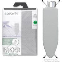 BRABANTIA STRIJKPLANKHOES B-124x38CM-TOPLAAG-METALLIC