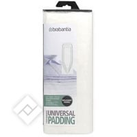 BRABANTIA STRIJKPLANKONDERLAAG-UNIVERSEEL-VILT-135x49CM-WHITE