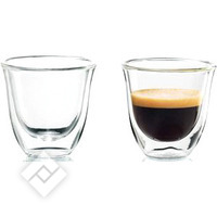 DELONGHI GLASS CUP ESPRESSO X2