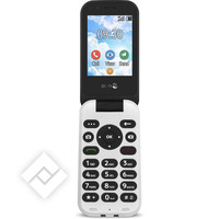 DORO 7030 - SMART 4G KLAPTELEFOON MET WHATSAPP EN FACEBOOK ZWART-WIT