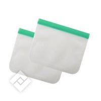 DOTZ SET OF 2 REUSABLE ZIPLOCK BAGS 750ML