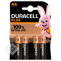 DURACELL PLUS 100% AA LR06 X4