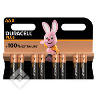 DURACELL PLUS 100% AA LR06 X8