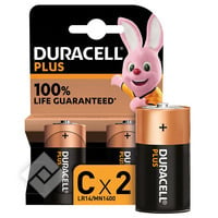 DURACELL PLUS 100% C LR14 X2