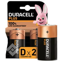 DURACELL PLUS 100% D LR20 X2