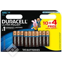 DURACELL ULTRA POWER AAA LR03 10+4