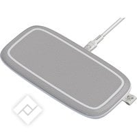 FRESH N REBEL BASE DUO - 10W WIRELESS CHARGING PAD + EU POWER ADAPTER 30W - ICE GREY