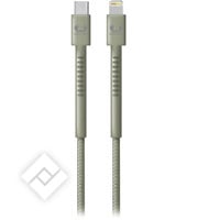 FRESH N REBEL USB-C - LIGHTNING CABLE 2M DRIED GREEN