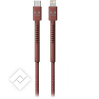 FRESH N REBEL USB-C - LIGHTNING CABLE 2M SAFARY RED