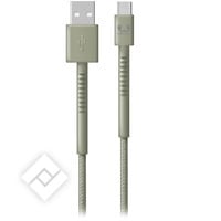 FRESH N REBEL USB - USB-C CABLE 2M DRIED GREEN