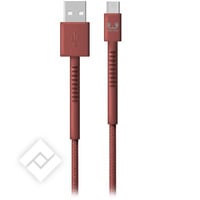 FRESH N REBEL USB - USB-C CABLE 2M SAFARY RED