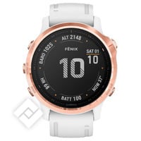 GARMIN FENIX 6S PRO ROSE GOLD, WHITE BAND