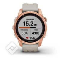 GARMIN FENIX 7S SOLAR ROSE GOLD LIGHT SAND BAND