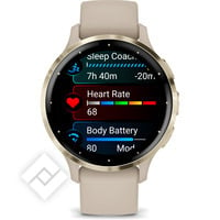 GARMIN VENU 3S FRENCH GRAY + SOFT GOLD