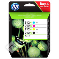 HP PACK 912XL 4 COLORS