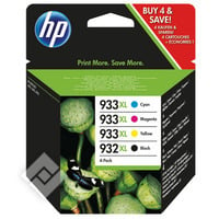 HP PACK N.932XL BLACK + N.933XL X3 COLOR 