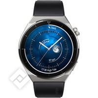 HUAWEI WATCH GT 3 PRO - TITANIUM CASE - BLACK FLUOROEALSTOMER STRAP