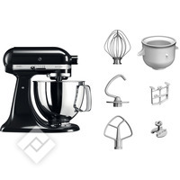 KITCHENAID 5KSM125EOB + ROOMIJSMAKER 5KICA0WH