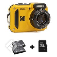 KODAK PIXPRO WPZ2 YELLOW PACK BATTERY + SD CARD 